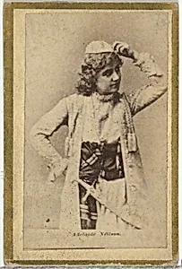 Adelaide Neilson, from the Actresses and Celebrities series (N60, Type 2) promoting Little Beauties Cigarettes for Allen & Ginter brand tobacco products by Allen & Ginter