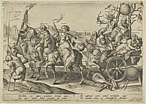 Adulthood (Evening) from The Four Ages of Man and Death with the Last Judgment by Hieronymus (Jerome) Wierix|Ambrosius Francken I