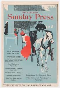 Advertisement for Philadelphia Sunday Press: February 2d, 1896
