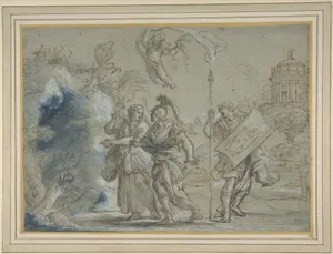 Aeneas and the Cumaean Sibyl Entering the Infernal Regions