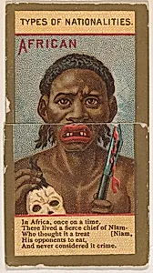 African, from Types of Nationalities (N240) issued by Kinney Bros. by Kinney Brothers Tobacco Company