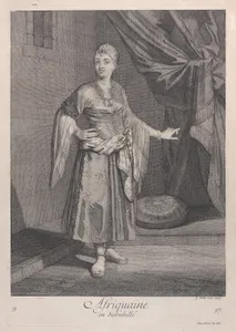 Afriquaine, en deshabillé, plate 97 from "Recueil de cent estampes représentent differentes nations du Levant"
