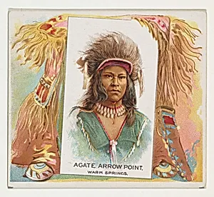 Agate Arrow Point, Warm Springs, from the American Indian Chiefs series (N36) for Allen & Ginter Cigarettes by Allen & Ginter