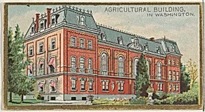 Agricultural Building in Washington, from the General Government and State Capitol Buildings series (N14) for Allen & Ginter Cigarettes Brands by Allen & Ginter|The Gast Lithograph & Engraving Company