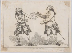 Ah' let me Sire refuse it..., from Peter's Pension by Peter Pindar, Esq.