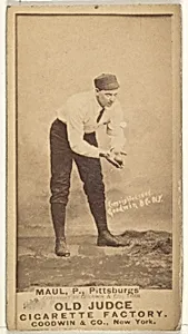 Al Maul, Pitcher, Pittsburgh, from the Old Judge series (N172) for Old Judge Cigarettes by Goodwin & Company