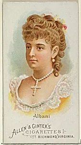 Albani, from World's Beauties, Series 1 (N26) for Allen & Ginter Cigarettes by Allen & Ginter