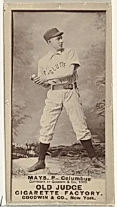 Albert C. "Al" Mays, Pitcher, Cleveland, from the Old Judge series (N172) for Old Judge Cigarettes by Goodwin & Company