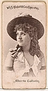 Alberta Gallatin, from the Actresses series (N190) issued by Wm. S. Kimball & Co. by William S. Kimball & Company