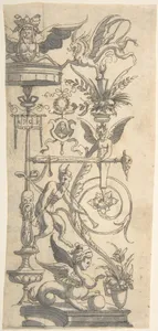 Album or Scrapbook with Grotesque Designs Copied after Prints