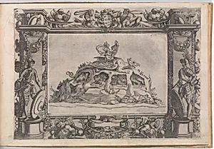 Album with Prints recording the Festivities and Decorations organized in Florence for the 1589 Wedding of Archduke Ferdinand de' Medici and Christine of Lorraine by Bernardo Buontalenti (Bernardo delle Girandole)|Orazio Scarabelli|Epifanio d'Alfiano|Ferdinando I de' Medici, Grand Duke of Tuscany|Christine of Lorraine, Grand Duchess of Tuscany