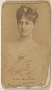 Alex Martins, from the Actors and Actresses series (N45, Type 1) for Virginia Brights Cigarettes by Allen & Ginter