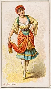 Algerian Dancer, from the Dancing Women series (N186) issued by Wm. S. Kimball & Co. by William S. Kimball & Company