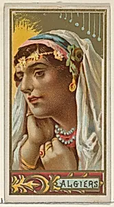 Algiers, from the Types of All Nations series (N24) for Allen & Ginter Cigarettes by George S. Harris & Sons|Allen & Ginter