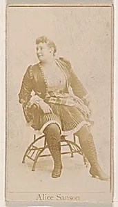 Alice Sanson, from the Actresses series (N245) issued by Kinney Brothers to promote Sweet Caporal Cigarettes by Kinney Brothers Tobacco Company