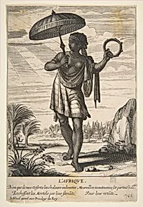 Allegory of Africa, from "The Four Continents" by Abraham Bosse|Jean I Leblond