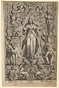 Allegory of Asia, from "The Four Continents" by Philips Galle|Marcus Gheeraerts the Elder
