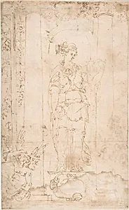 Allegory or Goddess (Juno?)