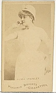 Alma Stanley, from the Actors and Actresses series (N45, Type 1) for Virginia Brights Cigarettes by Allen & Ginter