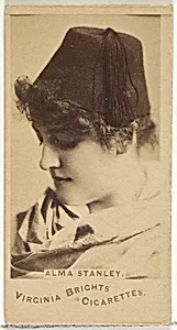 Alma Stanley, from the Actors and Actresses series (N45, Type 1) for Virginia Brights Cigarettes by Allen & Ginter