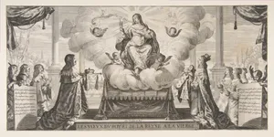 Almanach for 1639: Louis XIII and Anne of Austria Entrusting the Kingdom and the Prince under the Protection of the Virgin