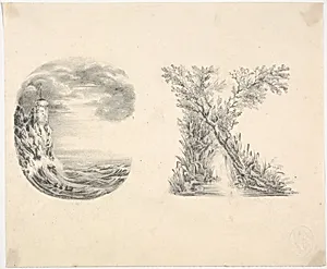 Alphabet Book Design (Letters C and K) by Miss L. E. M. Jones