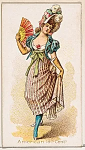 American 18th Century Dancer, from the Dancing Women series (N186) issued by Wm. S. Kimball & Co. by William S. Kimball & Company