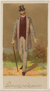 American, from the Natives in Costume series (N16), Teofani Issue, for Allen & Ginter Cigarettes Brands