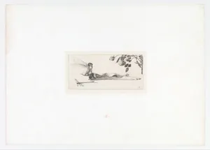Amor (Cupid) from Ein Handschuh (A Glove). Cyclus von zehn Compositionen radirt. Rad. Opus VI, Plate X. First edition