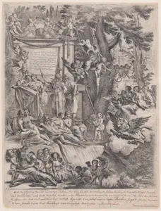 An allegory in honor of the arrival of Cardinal Franciotti as Bishop of Lucca