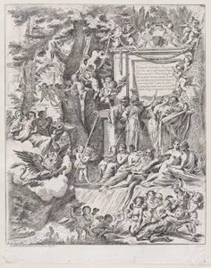 An allegory in honor of the arrival of Cardinal Franciotti as Bishop of Lucca