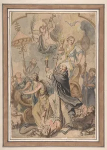 An Allegory of the Triumph over Heresy, with St. Domenic to the Fore