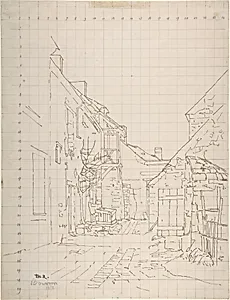 An Alleyway between Houses