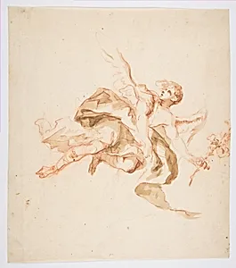 An Angel holding a Lily