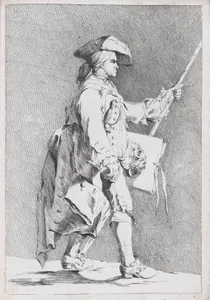 An Artist at the French Academy in Rome (?), pl. V from "Recueil de caricatures"