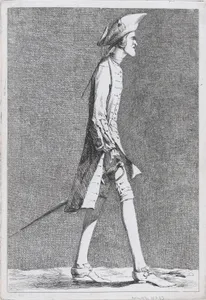 An Artist at the French Academy in Rome (?), pl. XIII from "Recueil de caricatures"