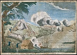 An Exact View of the Late Battle at Charlestown, June 17th, 1775 by Bernard Romans
