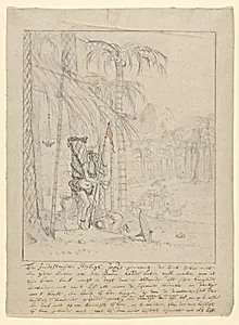 An Indian Yogi Tied to a Palm Tree