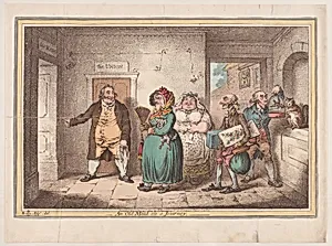 An Old Maid on a Journey by James Gillray|Hannah Humphrey|Brownlow North