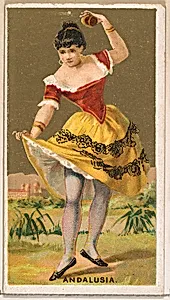 Andalusia, from the Dancing Girls of the World series (N185) issued by Wm. S. Kimball & Co. by William S. Kimball & Company