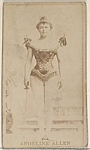 Angeline Allen, from the Actors and Actresses series (N45, Type 8) for Virginia Brights Cigarettes by Allen & Ginter