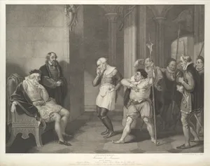 Angelo's House–Escalus, a Justice, Elbow, Froth, Clown, Officers, etc. (Shakespeare, Measure for Measure, Act 2, Scene 1)