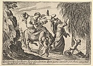 Angels Giving Dates to Child by Pierre Brebiette