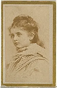 Anita, from the Actresses and Celebrities series (N60, Type 2) promoting Little Beauties Cigarettes for Allen & Ginter brand tobacco products by Allen & Ginter