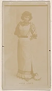 Anna Lewis, from the Actresses series (N245) issued by Kinney Brothers to promote Sweet Caporal Cigarettes by Kinney Brothers Tobacco Company