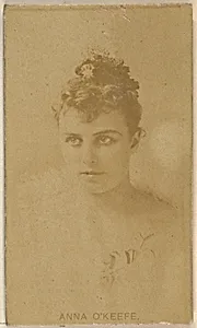 Anna O'Keefe, from the Actors and Actresses series (N45, Type 8) for Virginia Brights Cigarettes by Allen & Ginter