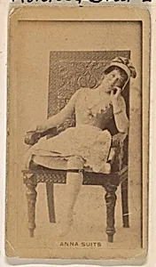 Anna Suits, from the Actresses series (N245) issued by Kinney Brothers to promote Sweet Caporal Cigarettes by Kinney Brothers Tobacco Company