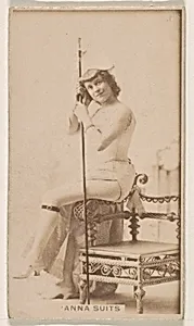 Anna Suits, from the Actresses series (N245) issued by Kinney Brothers to promote Sweet Caporal Cigarettes by Kinney Brothers Tobacco Company