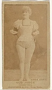 Annie Boyd, from the Actors and Actresses series (N171) for Old Judge Cigarettes by Goodwin & Company