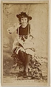 Annie Lewis, from the Actors and Actresses series (N45, Type 8) for Virginia Brights Cigarettes by Allen & Ginter